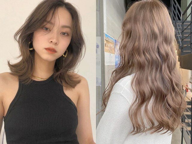 Nâu trà sữa là gam nâu sáng dịu, hack tuổi rõ rệt, giúp gương mặt tươi tắn, mềm mại hơn, đặc biệt phù hợp da vàng, da trung bình dịp Tết.