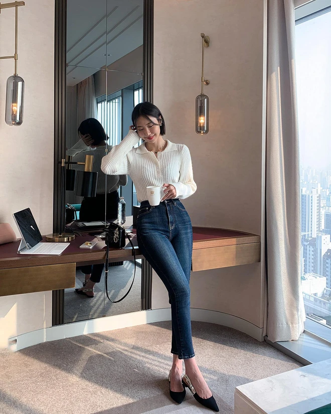 Hội mặc đẹp thi nhau amp;#34;lăng xêamp;#34; 3 kiểu quần jeans này vì che khuyết điểm khéo, mặc lên tôn dáng thấy rõ - 5