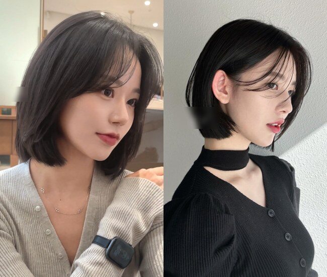 Tóc bob là lựa chọn lý tưởng cho mái tóc mỏng nhờ độ dài vừa phải giúp phần đuôi trông dày hơn. Kiểu cắt ôm nhẹ gương mặt tạo cảm giác gọn gàng, trẻ trung. Chỉ cần sấy phồng nhẹ, tóc đã bồng bềnh rõ rệt.