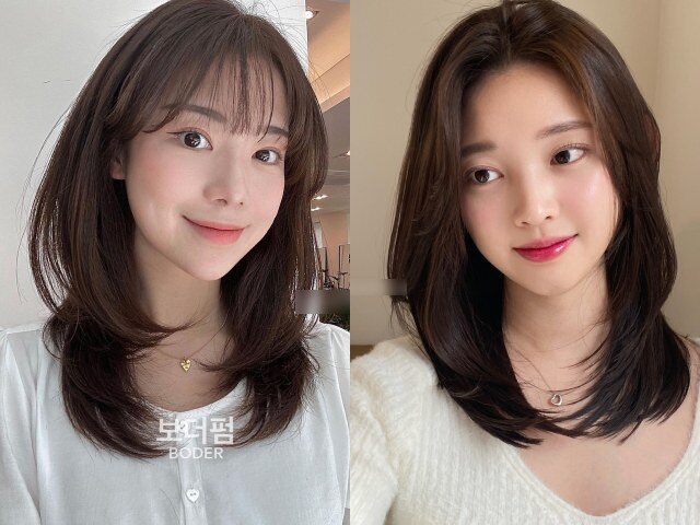 Đuôi tóc uốn cụp ôm sát đường viền hàm, mang lại vẻ nữ tính và gọn gàng. Kiểu tóc thanh lịch, chỉ cần sấy nhẹ mỗi sáng.