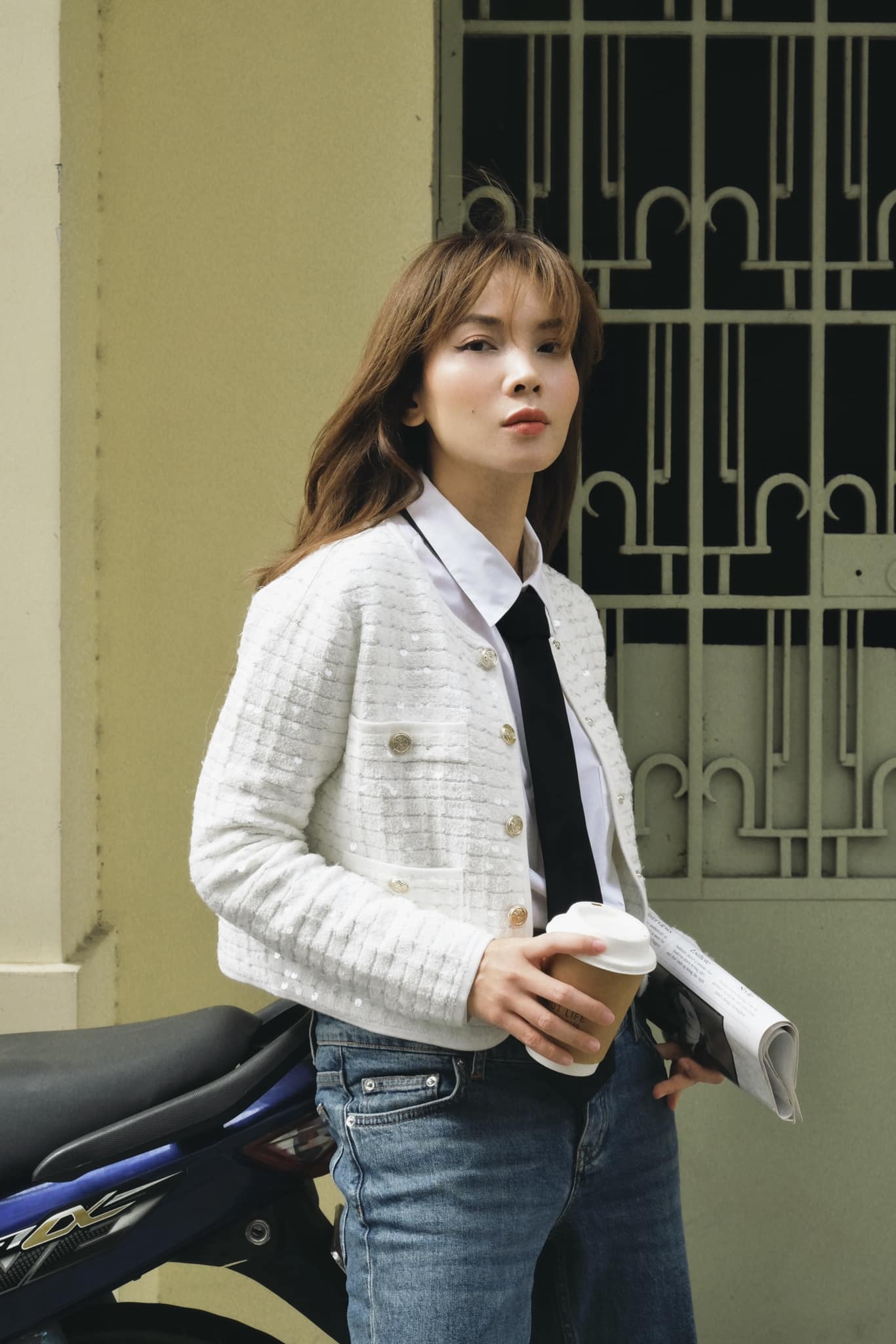 Thời trang sành điệu của Yến Trang ở tuổi 42.