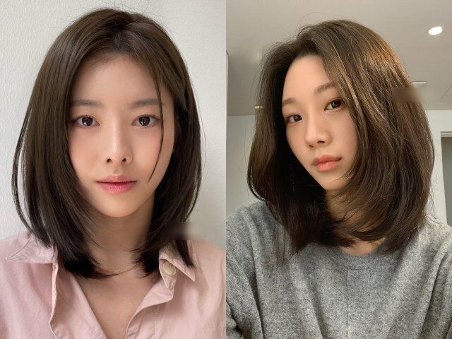 Tóc layer ngang vai tỉa so le ôm nhẹ gương mặt, giúp đường nét hài hòa hơn, vừa nữ tính vừa gọn gàng, phù hợp từ mặt tròn đến mặt dài.