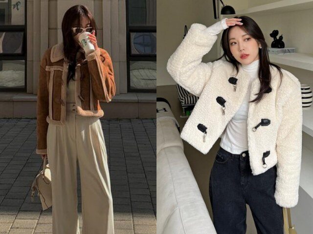 Áo khoác lông dáng lửng là giải pháp giữ ấm mà không “nuốt dáng” cho nàng nấm lùn. Phom ngắn, sợi lông mịn giúp tổng thể gọn gàng hơn. Kiểu áo này mang lại cảm giác sang trọng nhưng vẫn trẻ trung, đặc biệt phù hợp khi phối cùng quần ôm hoặc váy ngắn.