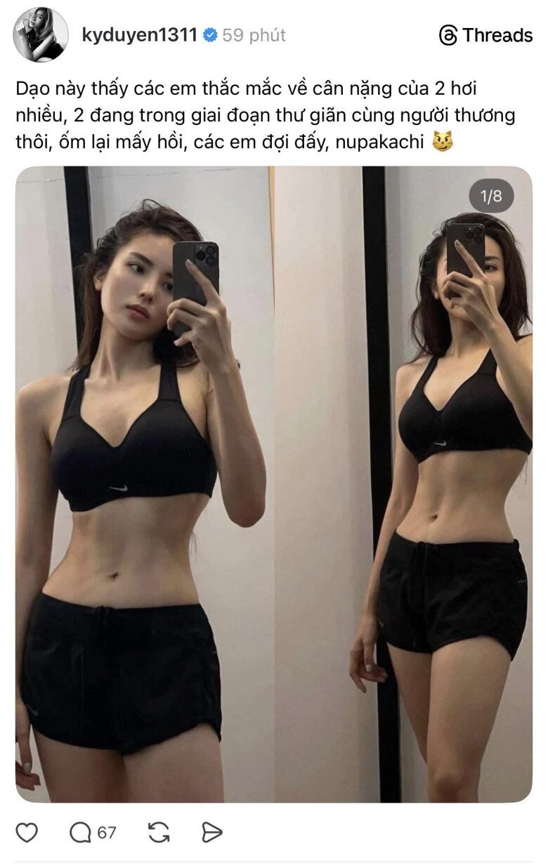 Hoa hậu Kỳ Duyên thừa nhận bản thân tăng cân, đồng thời hứa hẹn sẽ có màn comeback ngoạn mục. 