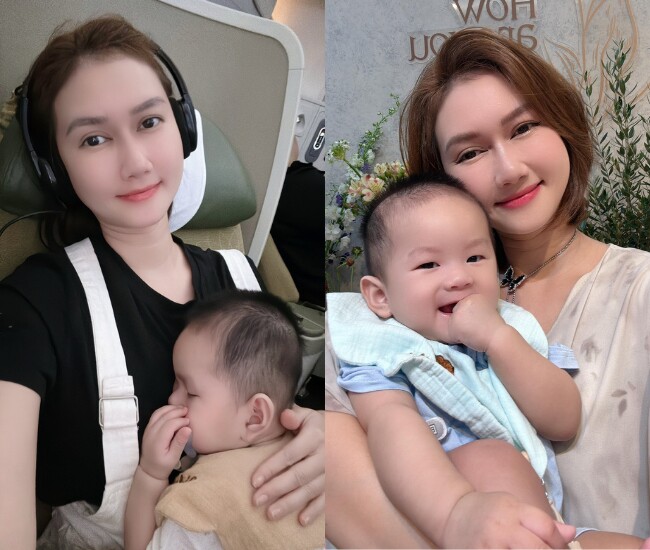 Khoảnh khắc đời thường của Hương Giang bên con trai tên Udon.