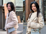 Thời trang - Midu xách túi 800 triệu đồng dạo phố Seoul