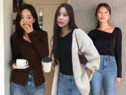 Thời trang - Quần jeans kết hợp với 5 kiểu áo này chính là "chân ái", chị em đi làm thanh lịch lại không lo lỗi mốt