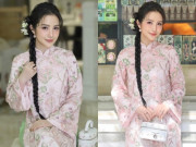 Vợ thiếu gia Phan Thành phối túi trăm triệu đồng với áo dài