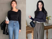 Thời trang - Trời chuyển lạnh là lúc áo thun dài tay "lên ngôi", 5 công thức vừa ấm áp lại trẻ trung mà chị em nên thử 