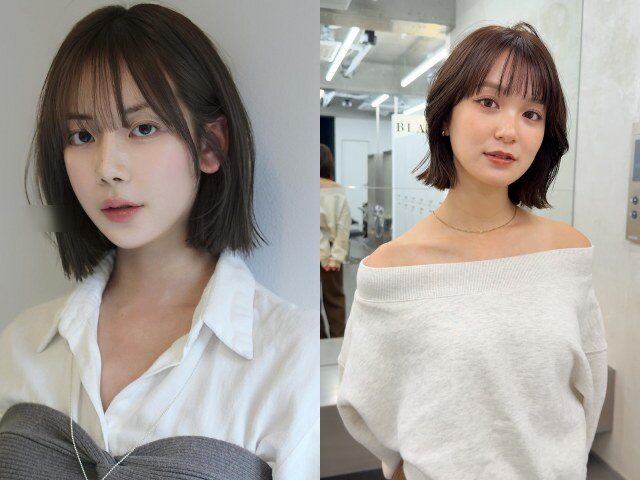 Bob mái thưa ghi điểm nhờ vẻ trẻ trung, mềm mại. Phần mái mỏng giúp gương mặt cân đối hơn, tạo cảm giác nhẹ nhàng, nữ tính mà vẫn giữ được nét thời thượng.