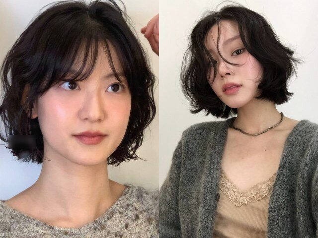 Tóc ngắn xoăn giúp tóc đen thêm sinh động, bớt đơn điệu. Những lọn xoăn nhẹ tạo chiều sâu, tăng độ phồng, khiến mái tóc trông dày hơn và mang lại cảm giác trẻ trung, tươi mới nếu chọn kiểu xoăn phù hợp.