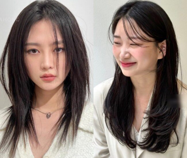 Tóc lửng suôn thẳng mang vẻ gọn gàng, thanh lịch, giúp gương mặt sáng và hài hòa hơn, rất dễ chăm sóc, phù hợp nhiều phong cách khác nhau.