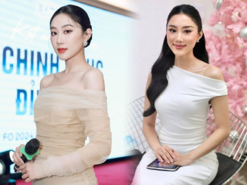 Đẹp - Nữ MC gây sốt khi "đọ sắc" bên Top 2 Miss Cosmo: Thi Hoa hậu lọt Top 20, visual như "sinh đôi" với Phương Linh