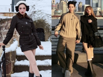 Thời trang - Thời trang vi vu đầu năm "vừa ấm vừa tôn dáng" của sao Việt