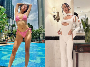 Người đẹp Ninh Bình có làn da nuột nà, làm vợ rồi vẫn mê khoét sâu hiểm hóc khoe vòng 1 bỏng mắt