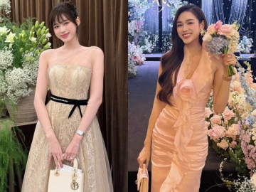 Thời trang - Váy áo dự đám cưới trang nhã của Đỗ Thị Hà