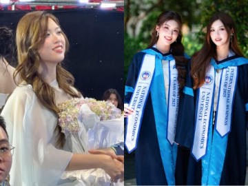 Chị gái sinh đôi của Miss World Vietnam Phương Oanh đẹp chấp cam thường, nhan sắc bất phân thắng bại với cô em Hoa hậu