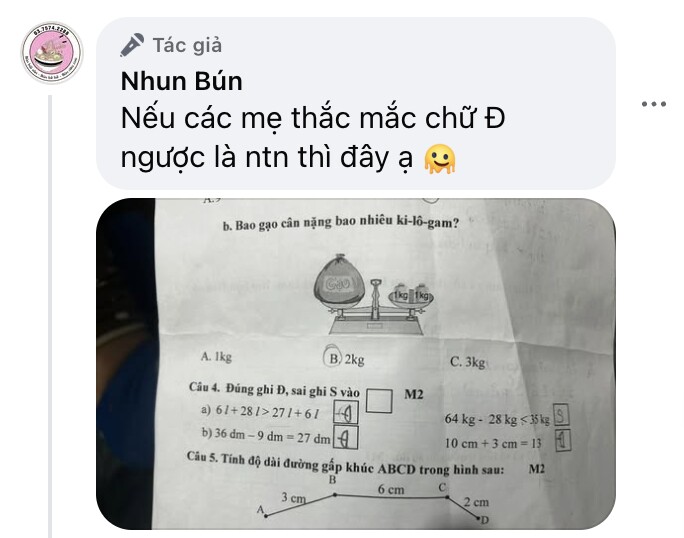 Người mẹ hài hước giải thích thắc mắc của CĐM.
