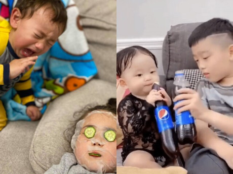 Yêu con - Cười ngất với 7749 "kiếp nạn" khó đỡ của em nhỏ khi ở nhà với anh chị lớn: Làm em khó đấy, phải đâu chuyện đùa