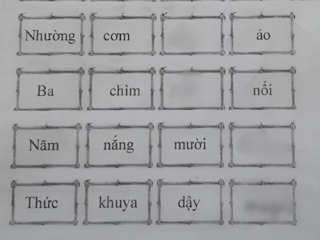 Cô giáo giao bài tập tiếng Việt điền thành ngữ “Nhường cơm… Ba chìm…”, học sinh đưa ra loạt đáp án không ai ngờ