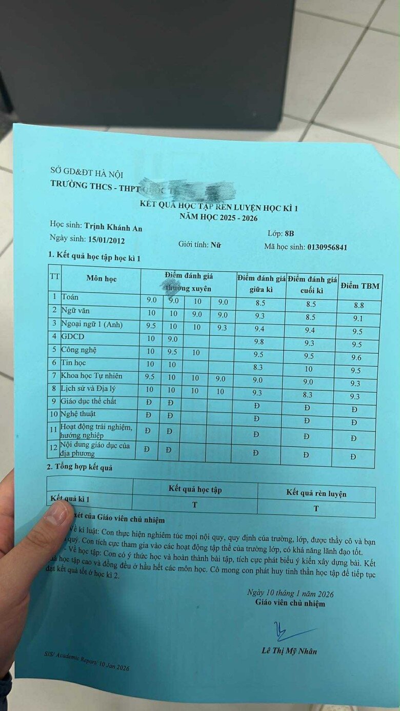 Con gái Bạch Lan Phương học giỏi, xinh xắn.