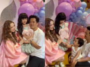 Yêu con - Khoảnh khắc trong tiệc sinh nhật riêng tư của con gái Nhã Phương khiến dân tình thốt lên: “Không ai bằng Trường Giang”