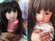 Yêu con - Bé gái được khen trông giống "ma-nơ-canh" vì quá xinh đẹp, mẹ đứa trẻ đăng bức ảnh gia đình nhiều người mới vỡ lẽ