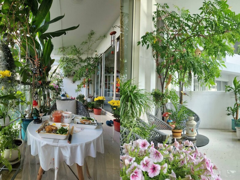 Rời nhà đất lên chung cư, cặp vợ chồng U60 chi 300 triệu sửa ngôi nhà ngập sắc xanh, khu vườn ban công xịn sò - 5