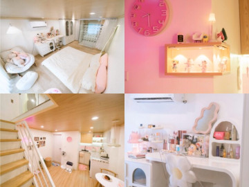 Gái xinh 2K tích lũy tiền từ thời sinh viên, tiết kiệm được 100 triệu đồng thiết kế căn nhà gác xép màu hồng 40m2 đẹp mê