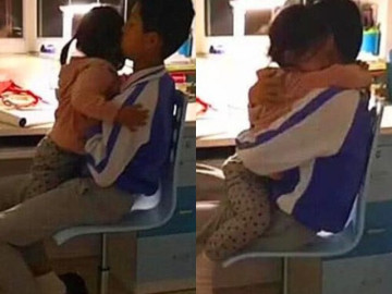 Em gái chạy vào phòng anh trai hơn 13 tuổi sau khi bị mắng, mẹ tan giận ngay khi chứng kiến cảnh tượng ấm áp