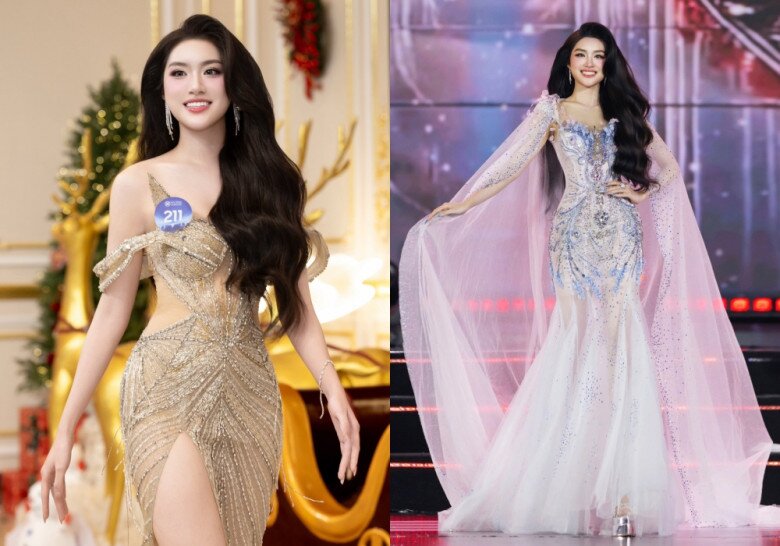 Nhan sắc ngọt ngào của Tân Hoa hậu Phương Oanh. 