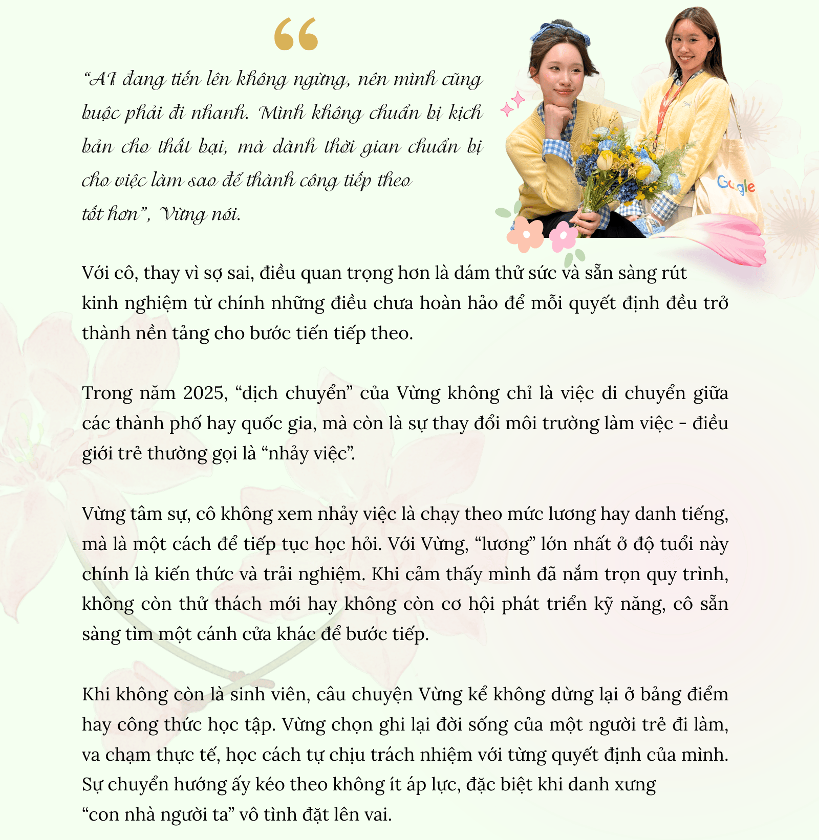 Mùa xuân của những bạn trẻ “phi nước đại”: Không chờ đợi để phí hoài tuổi xuân, thế hệ Z tự tạo “đường đua” cho mình - 27