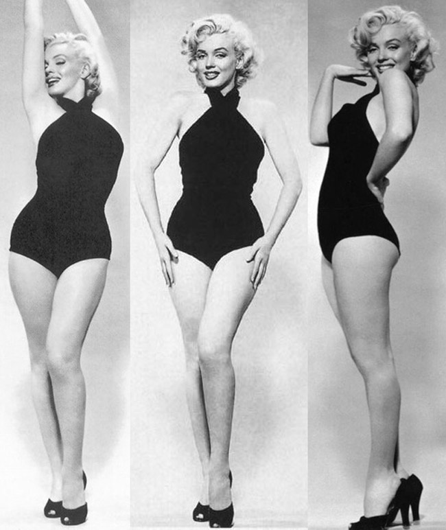 10. Marylin Monroe

Vẻ đẹp cổ điển của Marylin Monroe sẽ luôn được nhắc đến với thân hình đồng hồ cát bốc lửa và gương mặt quá đỗi xinh đẹp. Cô là người góp phần thay đổi hoàn toàn quan điểm của xã hội về về đẹp chuẩn mực của người phụ nữ là phải mảnh mai.
