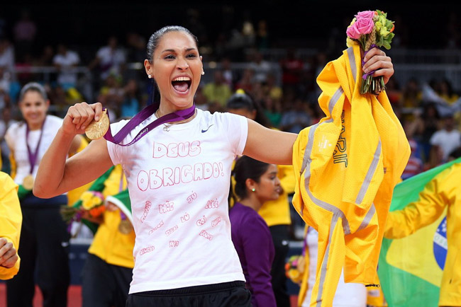 Cô cùng với đội tuyển Brazil 2 lần vô địch Olympic vào năm 2008 và 2012. 
