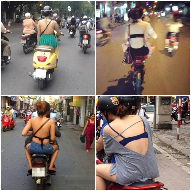 Muôn vàn những phong cách khoe lưng trần phản cảm của thiếu nữ Việt ngày nay.

