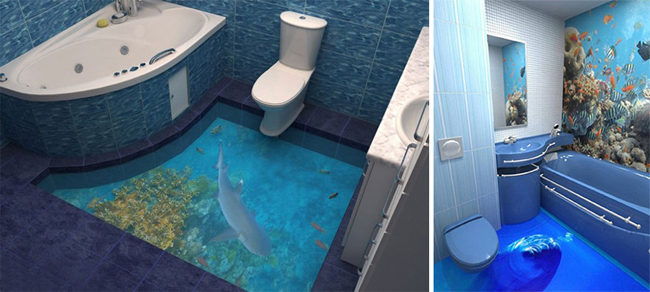 Đi vệ sinh ở đây sẽ có cảm giác hơi rợn người khi cảm thấy cá mập đang bơi lởn vởn ngay dưới chân mình.

