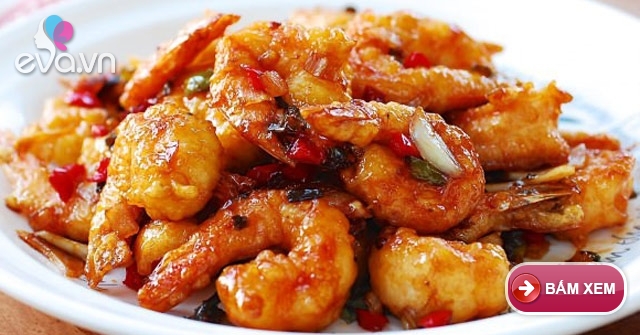 Tôm rim cay ngọt ngon cơm vô cùng
