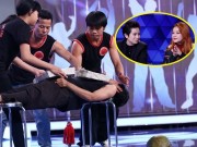 Làng sao - Người bí ẩn 2017: Chi Pu - Gil Lê nhăn trán, ôm mặt vì lo lắng cho người nằm trên giáo nhọn