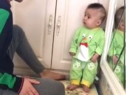 Làm mẹ - Dân mạng "bấn loạn" trước biểu cảm siêu đáng yêu của bé trai khi bị bố mắng