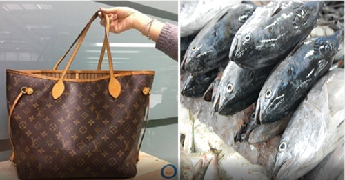 Dùng túi hiệu xa xỉ đi chợ đựng cá sống, đây đích thị là người hoang phí nhất! - 1