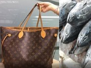 Thời trang - Dùng túi hiệu xa xỉ đi chợ đựng cá sống, đây đích thị là người hoang phí nhất!