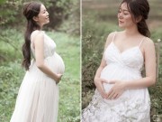 Bà bầu - Ảnh bầu tuyệt đẹp của mẹ 8x được chồng đi theo “tung váy” suốt buổi chụp hình