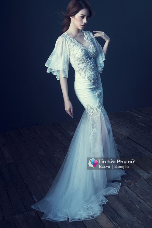 Jolie nguyễn kiêu sa với đầm dạ hội voan mỏng manh - 9