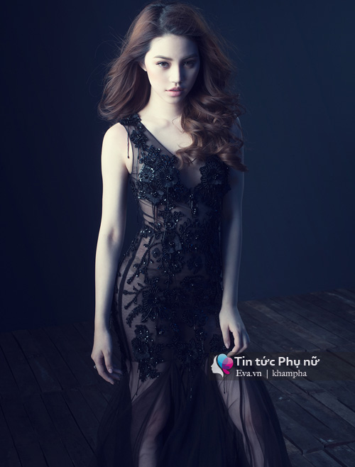 Jolie nguyễn kiêu sa với đầm dạ hội voan mỏng manh - 3