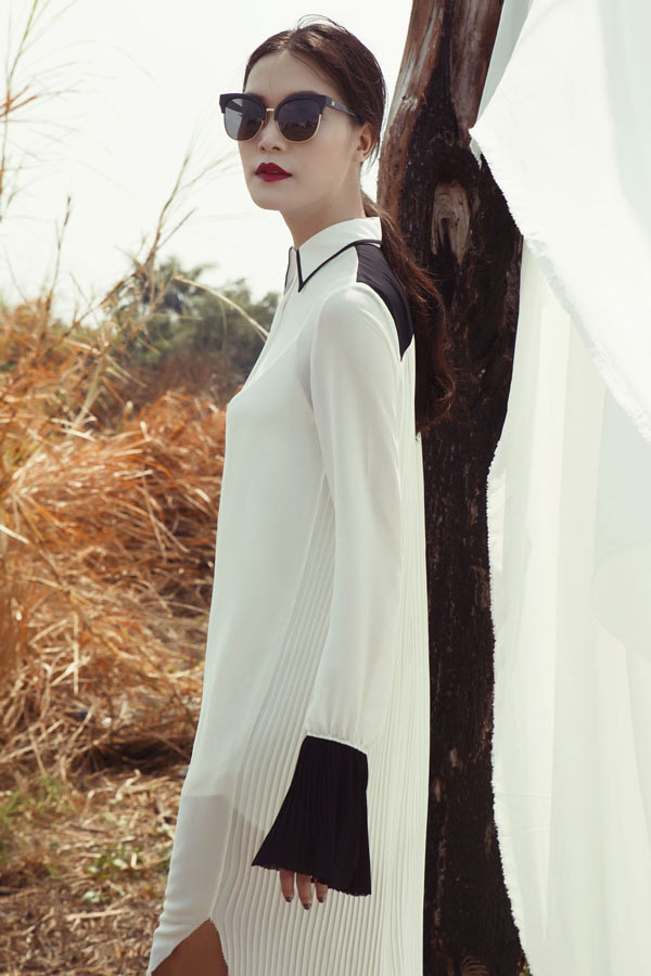 Hoa hậu Thùy Dung hóa nữ thần mùa hè giữa đồng hoang - 3