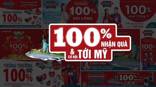 “100% nhận quà và cơ hội tới Mỹ” cùng SUNHOUSE - 1