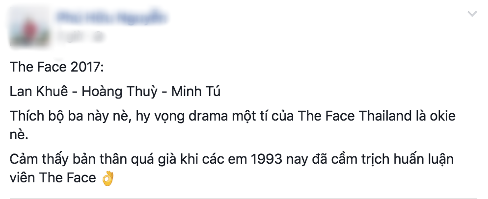 The face 2017 khán giả chê ỏng eo dọa nghỉ xem vì không phục dàn hlv