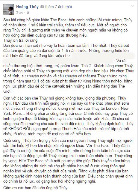 The Face 2017: Hoàng Thùy khẳng định không bao giờ đổi giọng dù bị chê nhà quê - 1