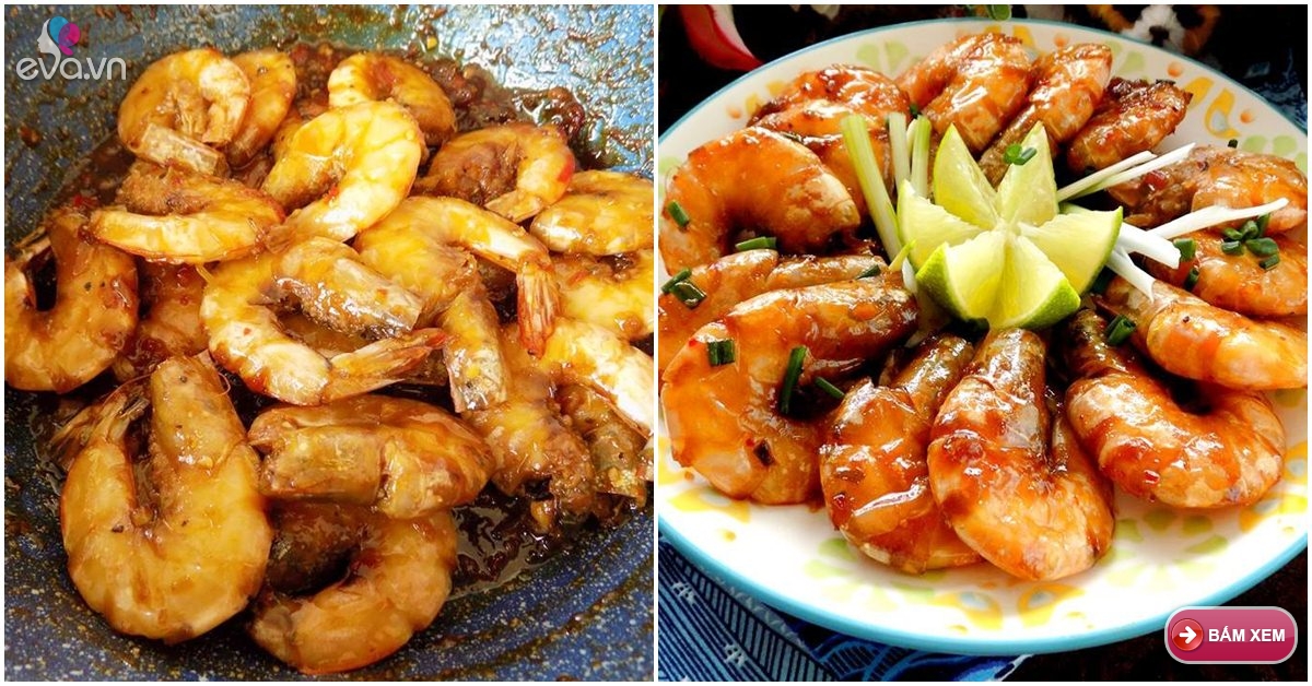 Cách làm tôm rim chua ngọt đơn giản mà ngon - Món ngon - Bếp Eva