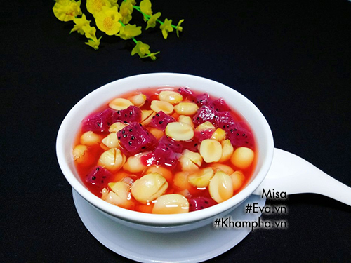 Chè hạt sen nấu thanh long đỏ, tuyệt ngon để detox ngày nắng nóng - 9